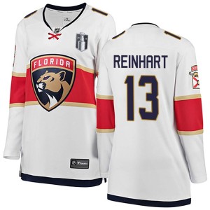 Women's Florida Panthers Sam Reinhart Fanatics Branded Breakaway Away 2023 Stanley Cup Final Jersey - White