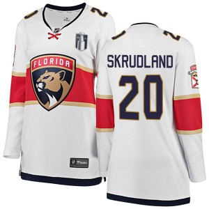Women's Florida Panthers Brian Skrudland Fanatics Branded Breakaway Away 2023 Stanley Cup Final Jersey - White