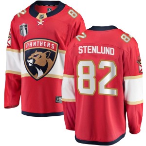 Youth Florida Panthers Kevin Stenlund Fanatics Branded Breakaway Home 2023 Stanley Cup Final Jersey - Red