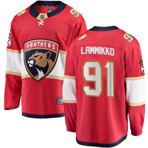 Men's Florida Panthers Juho Lammikko Fanatics Branded Breakaway Home Jersey - Red