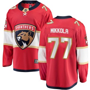 Men's Florida Panthers Niko Mikkola Fanatics Branded Breakaway Home Jersey - Red