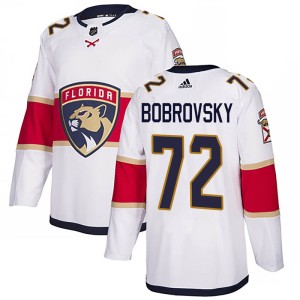 Youth Florida Panthers Sergei Bobrovsky Adidas Authentic Away Jersey - White