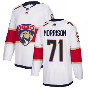 Youth Florida Panthers Brad Morrison Adidas Authentic Away Jersey - White