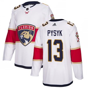 Youth Florida Panthers Mark Pysyk Adidas Authentic Away Jersey - White