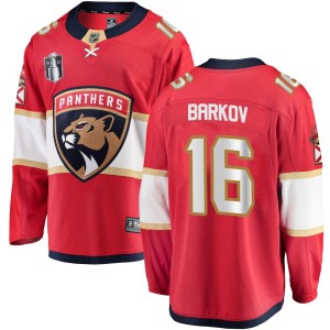 Men's Florida Panthers Aleksander Barkov Fanatics Branded Breakaway Home 2023 Stanley Cup Final Jersey - Red
