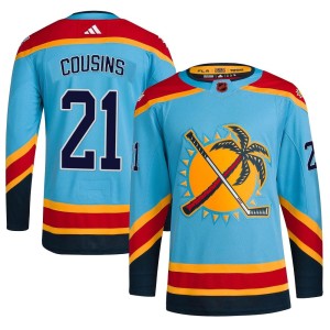 Youth Florida Panthers Nick Cousins Adidas Authentic Reverse Retro 2.0 Jersey - Light Blue