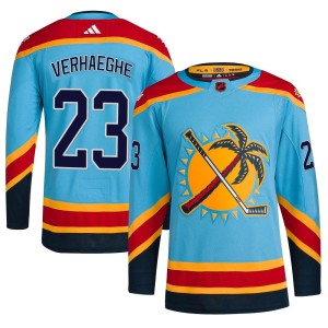 Youth Florida Panthers Carter Verhaeghe Adidas Authentic Reverse Retro 2.0 Jersey - Light Blue
