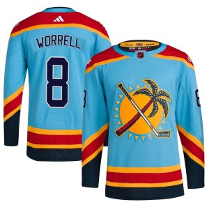 Youth Florida Panthers Peter Worrell Adidas Authentic Reverse Retro 2.0 Jersey - Light Blue