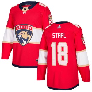 Youth Florida Panthers Marc Staal Adidas Authentic Home Jersey - Red
