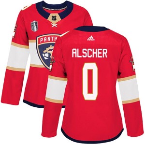 Women's Florida Panthers Marek Alscher Adidas Authentic Home 2023 Stanley Cup Final Jersey - Red