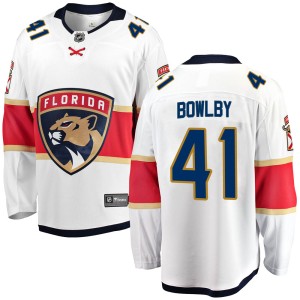 Youth Florida Panthers Henry Bowlby Fanatics Branded Breakaway Away Jersey - White