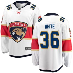 Youth Florida Panthers Colin White Fanatics Branded Breakaway Away Jersey - White