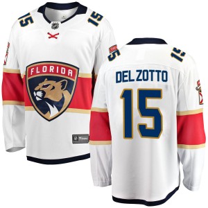 Youth Florida Panthers Michael Del Zotto Fanatics Branded Breakaway Away Jersey - White
