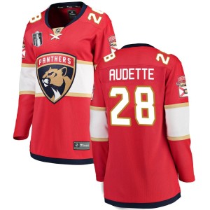 Women's Florida Panthers Donald Audette Fanatics Branded Breakaway Home 2023 Stanley Cup Final Jersey - Red