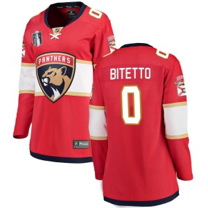 Women's Florida Panthers Anthony Bitetto Fanatics Branded Breakaway Home 2023 Stanley Cup Final Jersey - Red