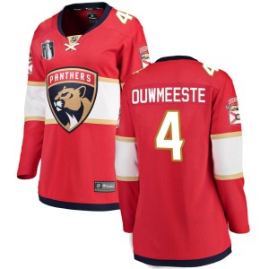 Women's Florida Panthers Jay Bouwmeester Fanatics Branded Breakaway Home 2023 Stanley Cup Final Jersey - Red