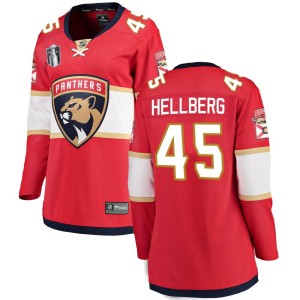Women's Florida Panthers Magnus Hellberg Fanatics Branded Breakaway Home 2023 Stanley Cup Final Jersey - Red