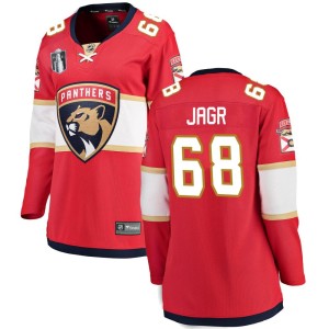 Women's Florida Panthers Jaromir Jagr Fanatics Branded Breakaway Home 2023 Stanley Cup Final Jersey - Red