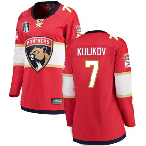 Women's Florida Panthers Dmitry Kulikov Fanatics Branded Breakaway Home 2023 Stanley Cup Final Jersey - Red