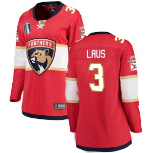 Women's Florida Panthers Paul Laus Fanatics Branded Breakaway Home 2023 Stanley Cup Final Jersey - Red