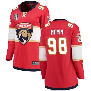 Women's Florida Panthers Maxim Mamin Fanatics Branded Breakaway Home 2023 Stanley Cup Final Jersey - Red