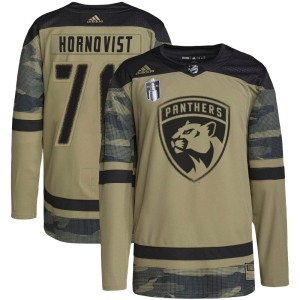 Youth Florida Panthers Patric Hornqvist Adidas Authentic Military Appreciation Practice 2023 Stanley Cup Final Jersey - Camo