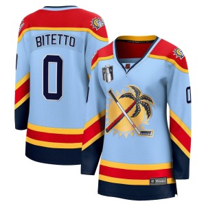 Women's Florida Panthers Anthony Bitetto Fanatics Branded Breakaway Special Edition 2.0 2023 Stanley Cup Final Jersey - Light Bl