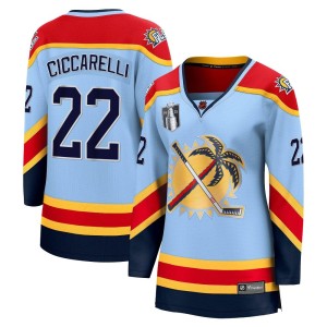 Women's Florida Panthers Dino Ciccarelli Fanatics Branded Breakaway Special Edition 2.0 2023 Stanley Cup Final Jersey - Light Bl