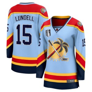 Women's Florida Panthers Anton Lundell Fanatics Branded Breakaway Special Edition 2.0 2023 Stanley Cup Final Jersey - Light Blue
