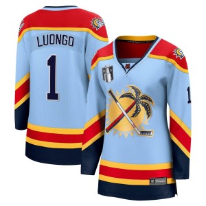 Women's Florida Panthers Roberto Luongo Fanatics Branded Breakaway Special Edition 2.0 2023 Stanley Cup Final Jersey - Light Blu