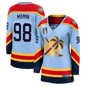 Women's Florida Panthers Maxim Mamin Fanatics Branded Breakaway Special Edition 2.0 2023 Stanley Cup Final Jersey - Light Blue