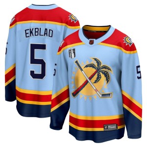 Men's Florida Panthers Aaron Ekblad Fanatics Branded Breakaway Special Edition 2.0 2023 Stanley Cup Final Jersey - Light Blue