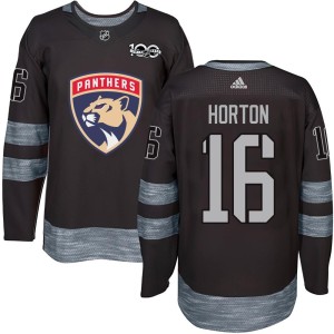 Men's Florida Panthers Nathan Horton Authentic 1917-2017 100th Anniversary Jersey - Black