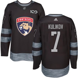 Men's Florida Panthers Dmitry Kulikov Authentic 1917-2017 100th Anniversary Jersey - Black