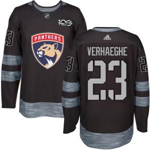 Men's Florida Panthers Carter Verhaeghe Authentic 1917-2017 100th Anniversary Jersey - Black