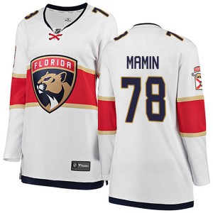 Women's Florida Panthers Maxim Mamin Fanatics Branded Breakaway Away Jersey - White