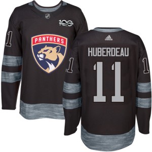 Men's Florida Panthers Jonathan Huberdeau Adidas Authentic 1917-2017 100th Anniversary Jersey - Black