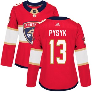 Women's Florida Panthers Mark Pysyk Adidas Authentic Home Jersey - Red