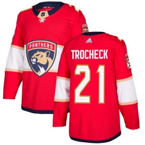 Youth Florida Panthers Vincent Trocheck Adidas Authentic Home Jersey - Red