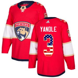 Youth Florida Panthers Keith Yandle Adidas Authentic USA Flag Fashion Jersey - Red