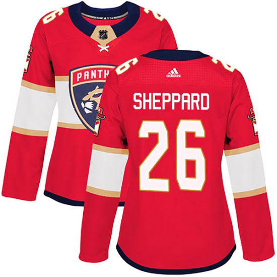 Women's Florida Panthers Ray Sheppard Adidas Authentic Home Jersey - Red